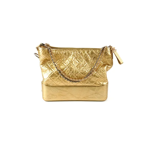 Chanel Gabrielle Hobo Large Gold in Gold Calfskin from The Purse Affair