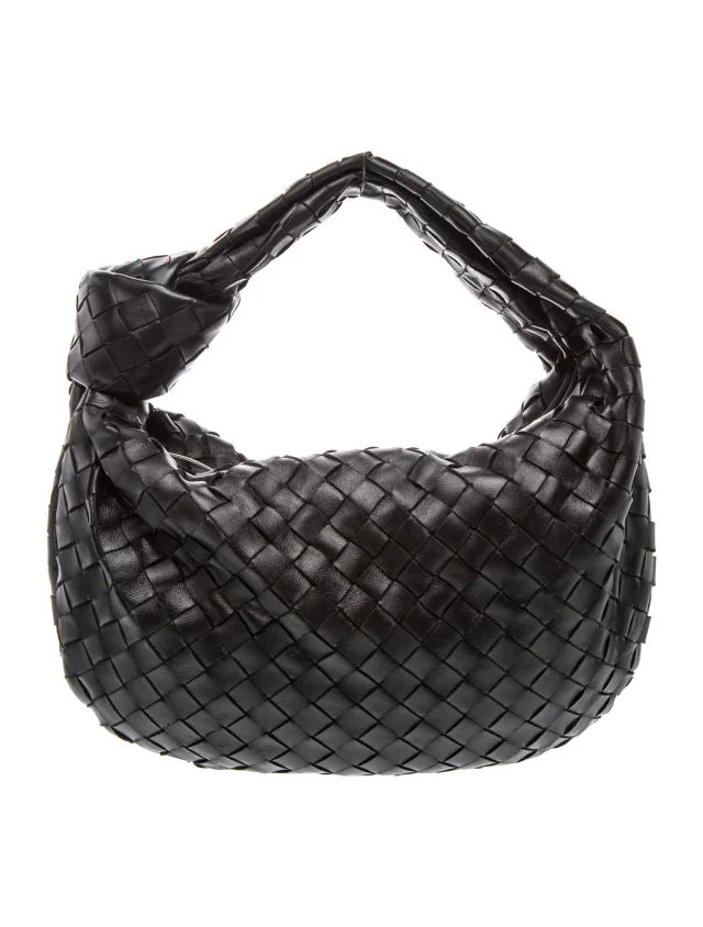 Bottega Veneta Intrecciato Jodie Small in black Woven leather from The RealReal