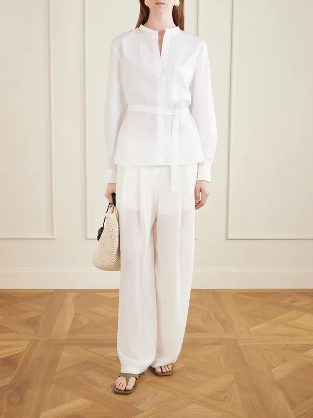 TWP Tied Down cotton shirt in White, photo 2 of 2 from NET-A-PORTER (Canada)