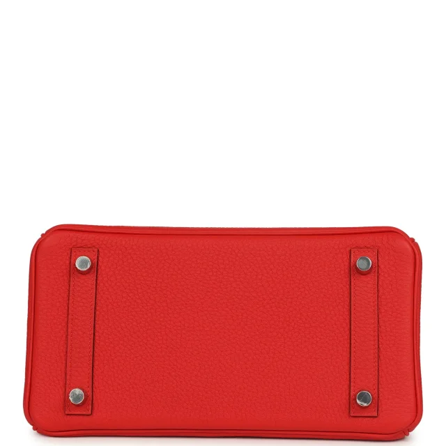 Hermès Birkin 25 Rouge Radieux Togo Palladium Hardware in Red Togo leather from Madison Avenue Couture, photo 6 of 9