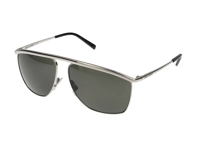 Saint Laurent Sl Sunglasses — Silver Metal in Silver from HEWI