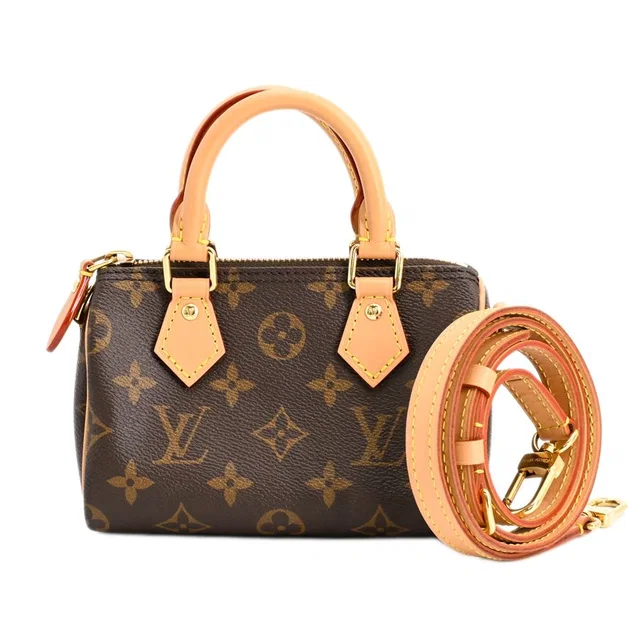 Louis Vuitton Shoulder Bag Nano Speedy in Leather from The Reluxe