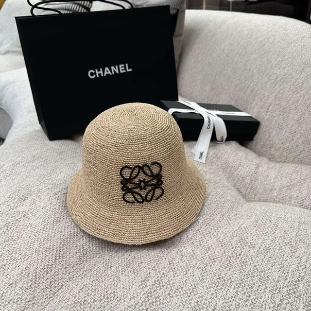 Loewe Light Brown Straw Boater Hat in brown|neutral Raffia from Poshmark, photo 1 of 1