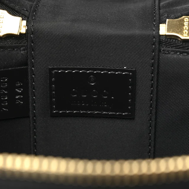 Gucci Mini Bamboo Top Handle Shoulder Bag Black in Black Calfskin from FASHIONPHILE, photo 6 of 10