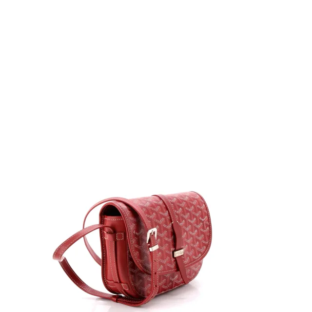 Goyard Belvedere II Messenger Bag Coated Canvas PM in red Coated canvas from Rebag, photo 2 of 7