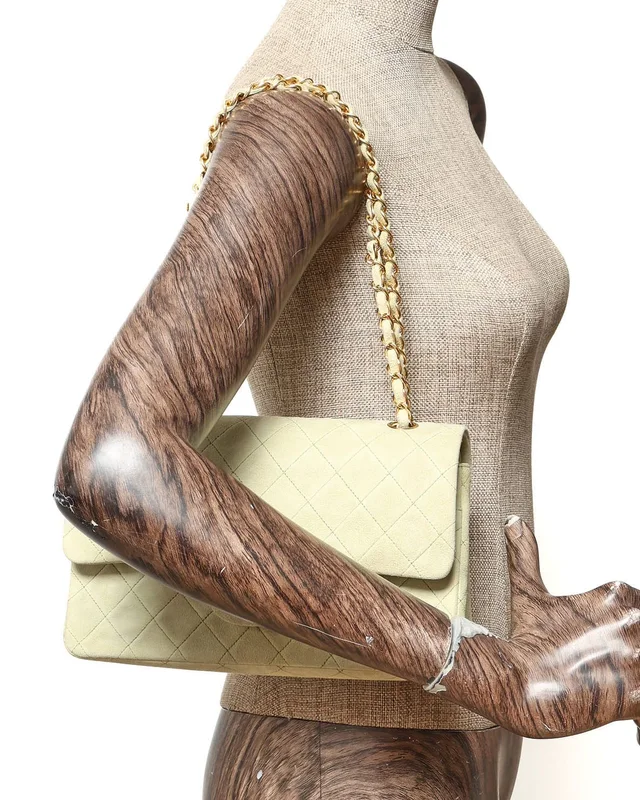 Chanel Classic Medium Double Flap Suede Bag in Suede from A Retro Tale, photo 11 of 11