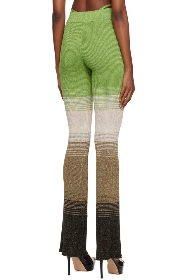 GCDS Green Degradé Lounge Pants, photo 3 of 4 from SSENSE