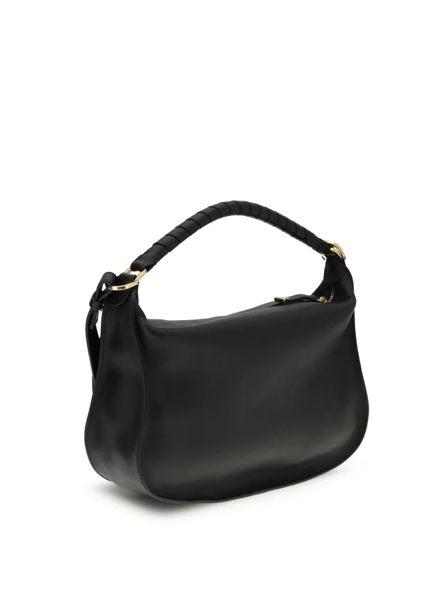 Chloé Marcie Shoulder Bag — Black Calf Leather in Black Calfskin from HEWI, photo 2 of 2