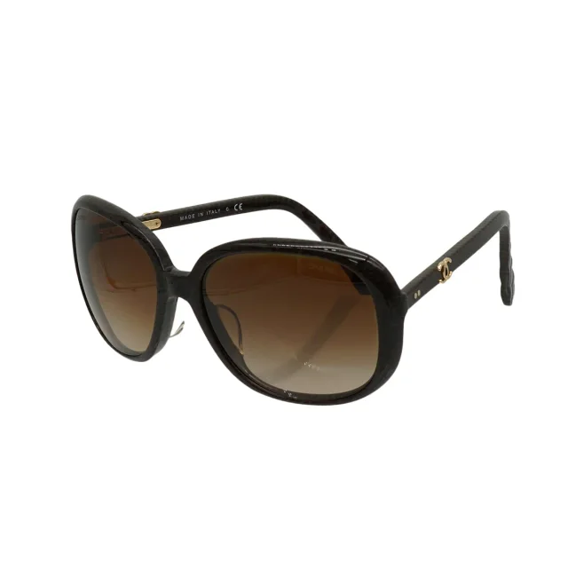 Chanel Vintage Cocomark Sunglasses Matelasse Brown Eyewear in Brown from Luxury Promise