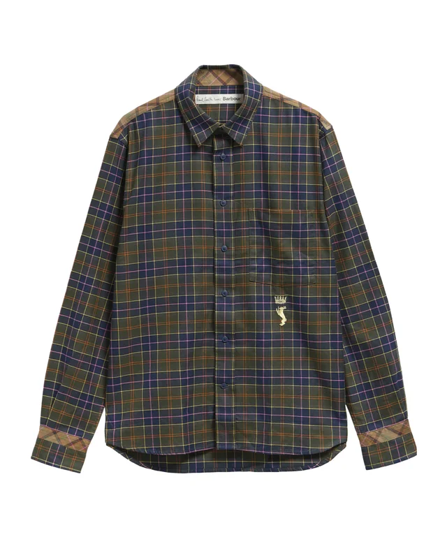 Barbour x Paul Smith tartan-pattern embroidered-logo shirt from SENSER, photo 1 of 1