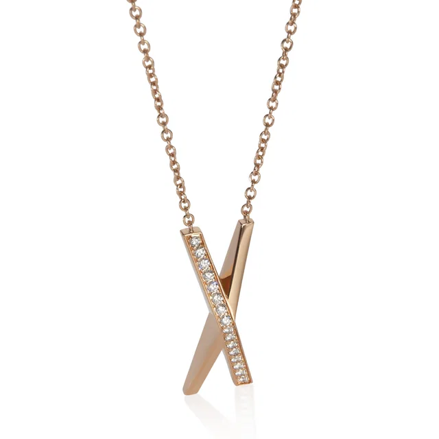Tiffany & Co. Rose Gold Diamond Atlas X Pendant 18k in Pink from HEWI