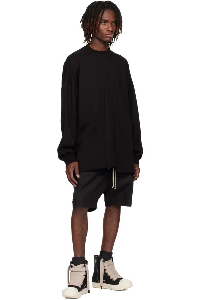 Rick Owens Black Temple Heavy Tommy T-shirt, photo 4 of 4 from SSENSE