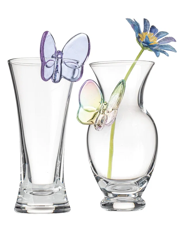 Godinger Set of 2 Butterfly Bud Vases, image 1 of 1 from Rue La La