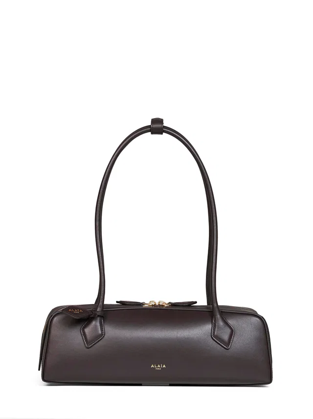Alaïa Le Teckel Shoulder Bag — Brown Calf Leather in Brown Calfskin from HEWI