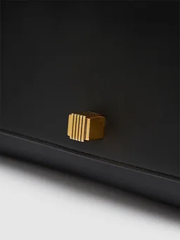 Khaite Envelope clutch with twist-lock closure in 100% Lamb, photo 5 of 6 from LUISAVIAROMA