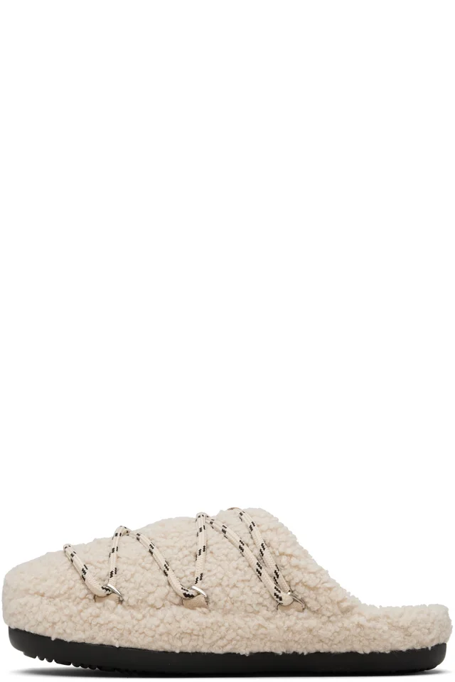 Moon Boot Pink Teddy Slipper Loafers, photo 3 of 4 from SSENSE