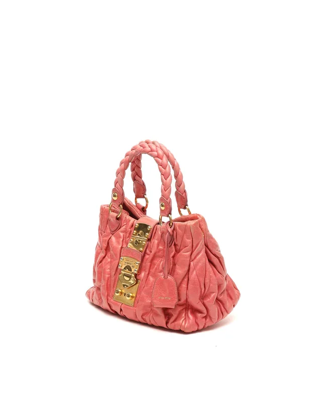 Miu Miu Matelassé Lux Bag in Leather from A Retro Tale, photo 2 of 11