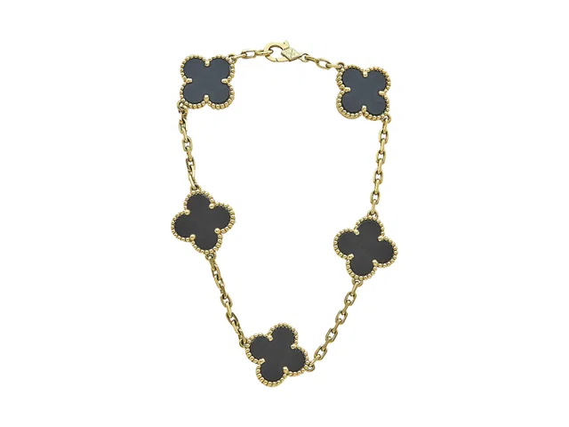 Van Cleef & Arpels Vintage Alhambra 5-Motifs Bracelet from CIRCA Vault