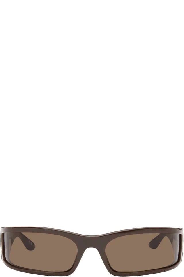 Balenciaga Brown Extreme Sunset Sunglasses, image 1 of 1 from SSENSE