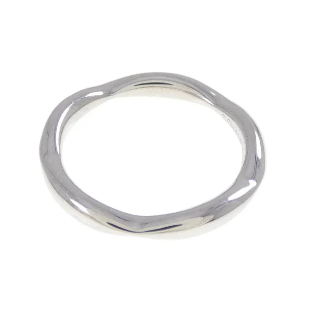 Chanel Camellia Half Eternity Platinum Ring in Silver Platinum 950 (Pt950) from LuxUness, photo 3 of 5