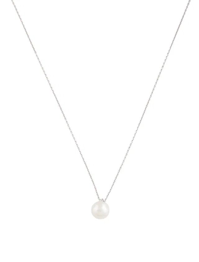 Tasaki 18K Pearl & Diamond Pendant Necklace, 17.75" in multicolor from The RealReal