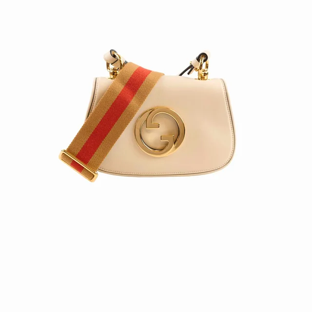 Gucci Blondie Crossbody Ivory in White Leather from The Purse Affair
