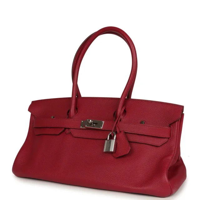 Hermès Vintage Shoulder Birkin 42 JPG Rubis Togo Palladium Hardware in Togo leather from Madison Avenue Couture, photo 5 of 9