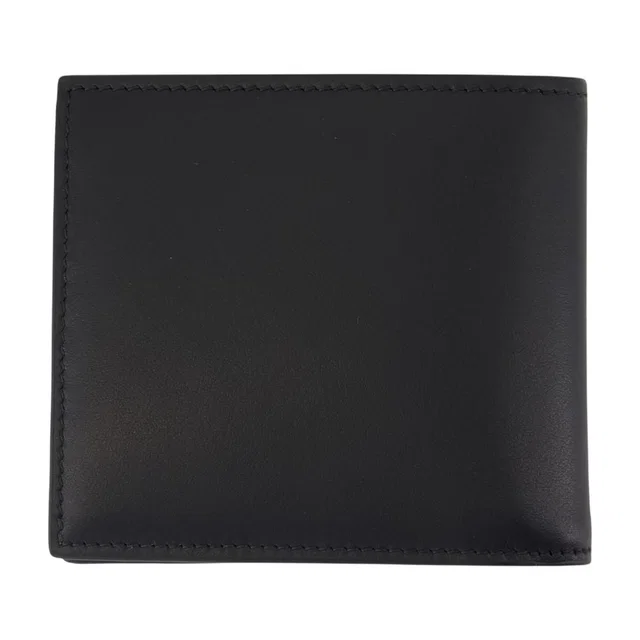Alexander McQueen Bifold Calfskin Card Case — Black Cases in Black Calfskin from HEWI