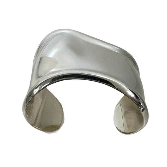 Tiffany & Co. Bone Cuff Bangle Elsa Peretti 925 Left Bracelet from The Reluxe