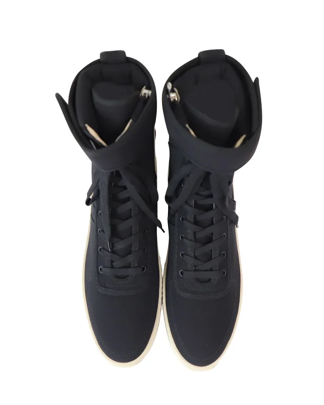Fear Of God Military Sneakers in Black Nylon in black, photo 5 of 6 from ShopSimon