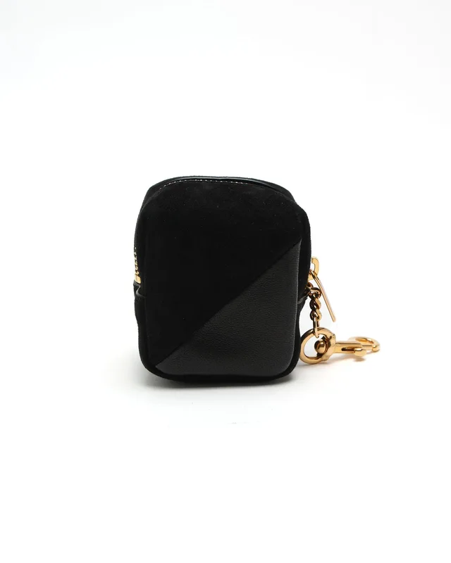 Saint Laurent Jamie Cube Bag Charm in Suede from A Retro Tale, photo 3 of 6