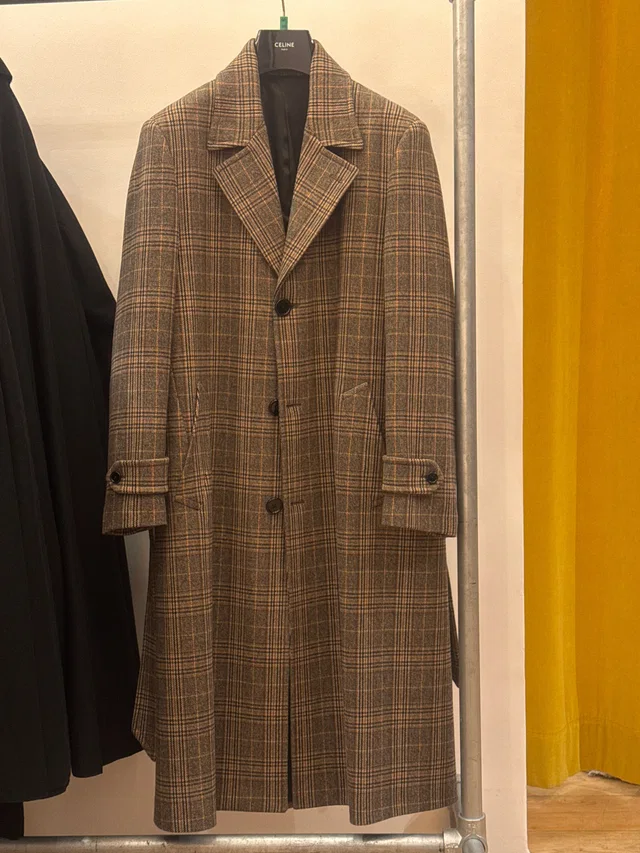 Celine Checked Full Length coat from Luxury Promise