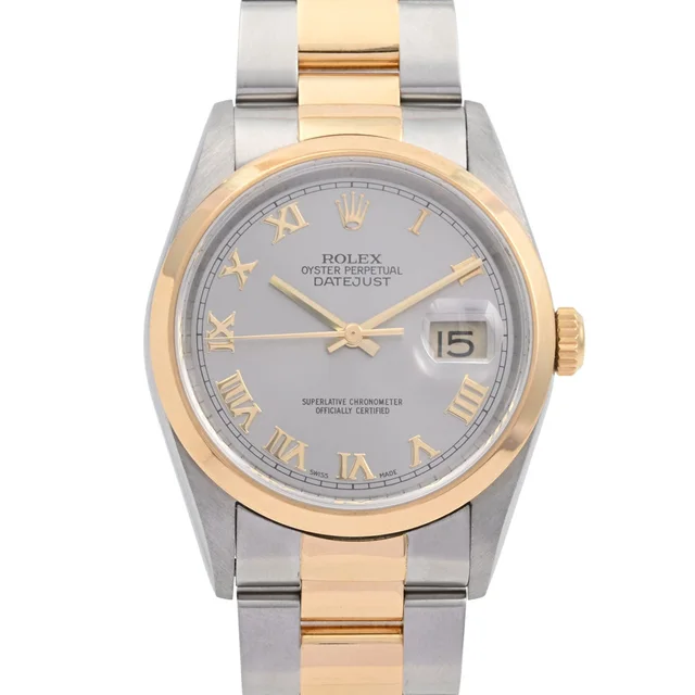 Rolex Around 1998–1999 production Datejust 36mm 16203 automatic movement silver from VINTAGE QOO TOKYO