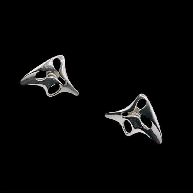 Georg Jensen Sterling Silver "Amoeba" Earrings No. 119 By Henning Koppel in silver|gray from Poshmark