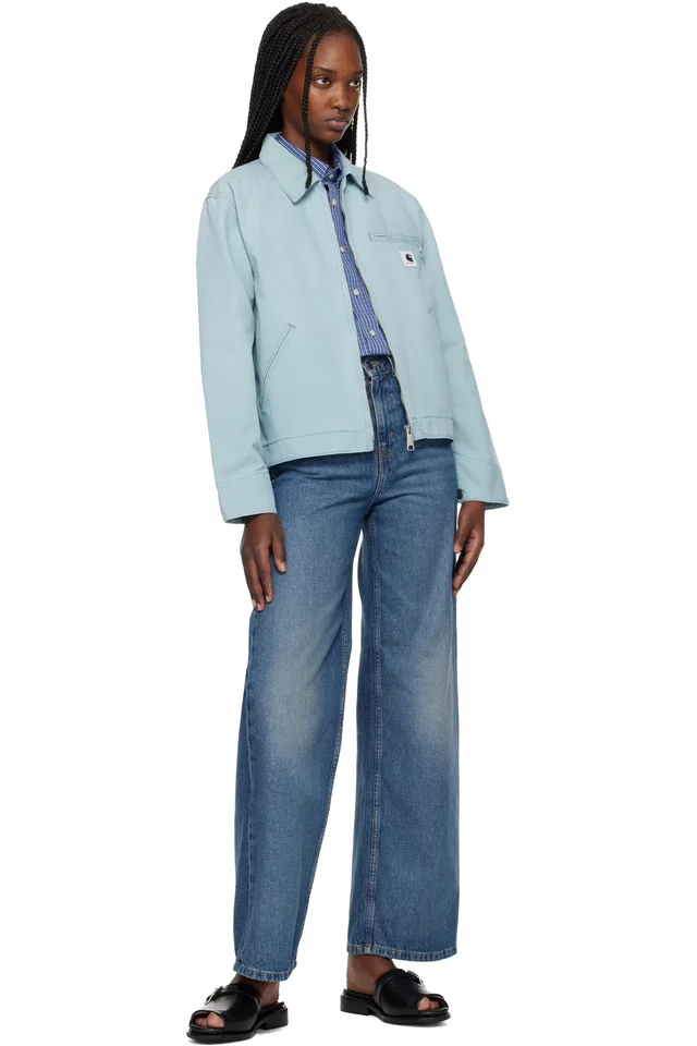 Carhartt Work In Progress Blue OG Detroit Jacket, photo 4 of 4 from SSENSE