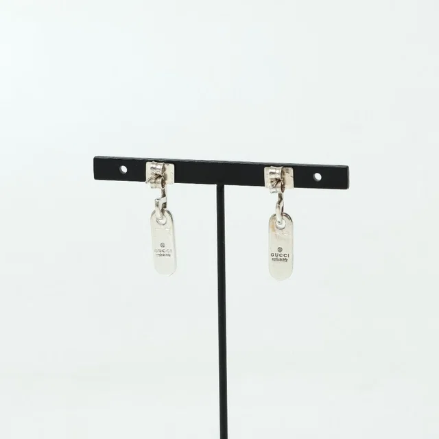Gucci Vintage Earrings 925 Sterling Silver Plate in Silver from The Reluxe