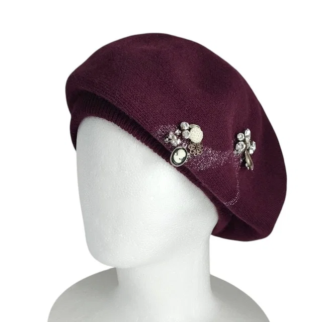 Anteprima Angora Knit Beret from LuxUness