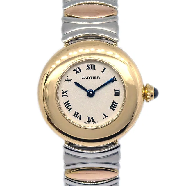 Cartier Must Colisee Belle Epoque SM Ref.2551 Quartz Watch 18KYG SS from AMORE Vintage Tokyo
