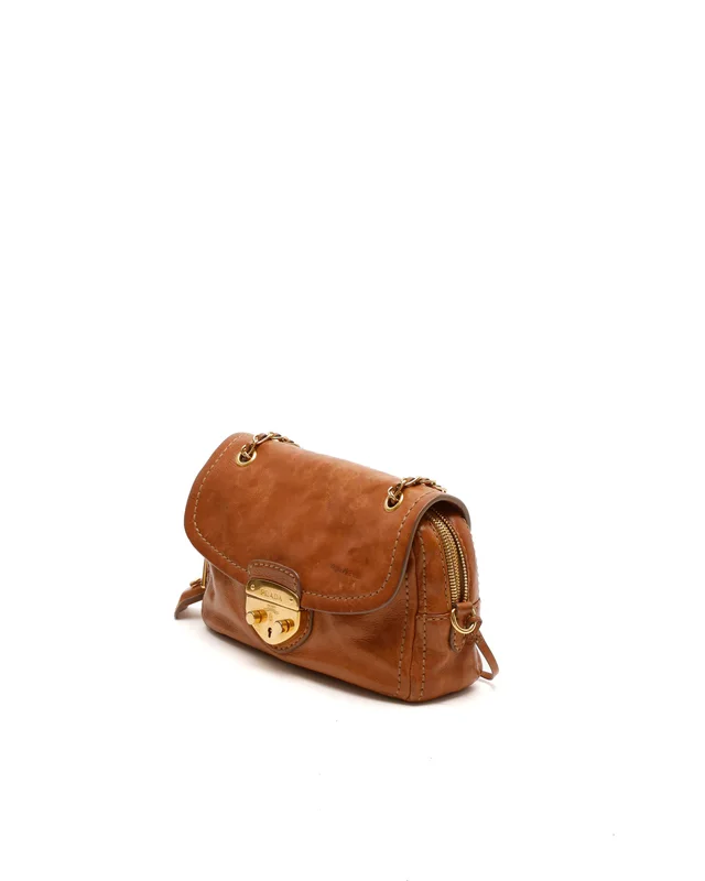 Prada Glacé Cammeo Chain Bag in Leather from A Retro Tale, photo 2 of 11