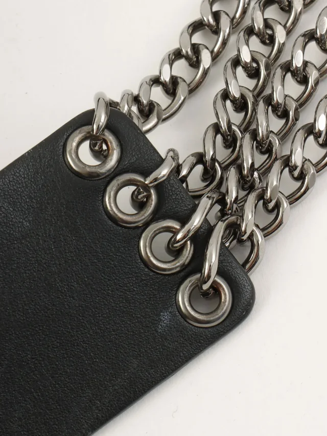Chanel Around 2014 Leather Tweed Combo One-Shoulder Bag Black/Multi in Black Tweed from VINTAGE QOO TOKYO, photo 13 of 15