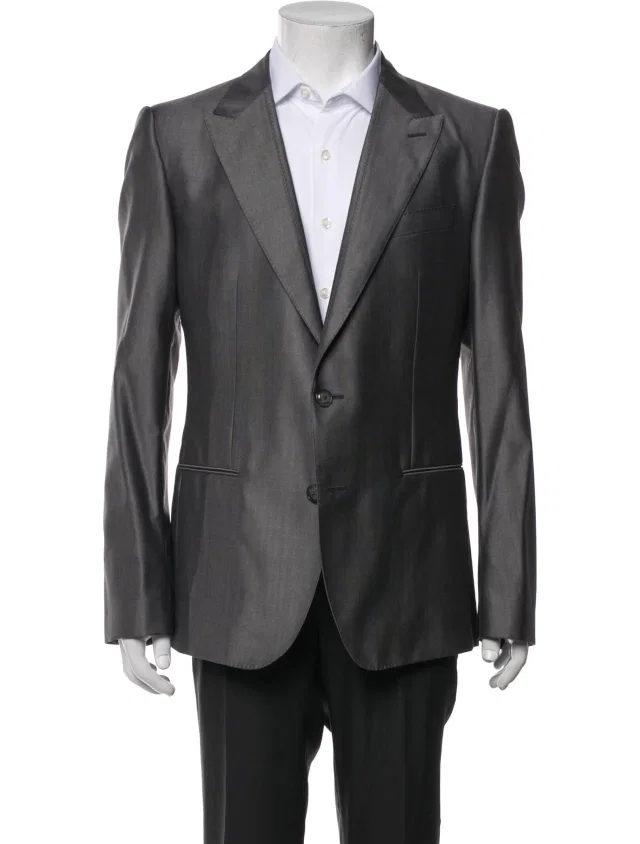 Dolce & Gabbana Virgin Wool Blazer w/ Tags in gray Wool from The RealReal