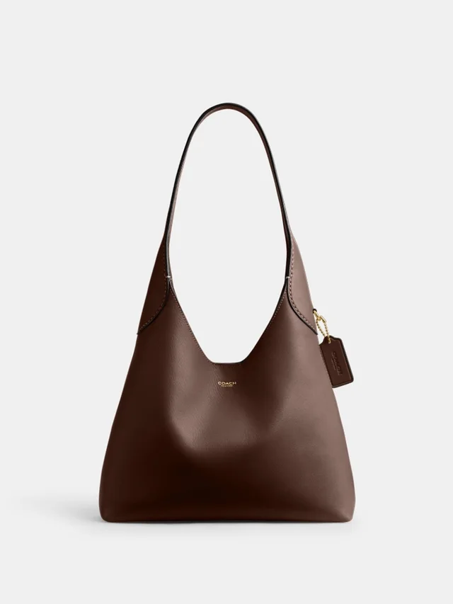 Coach Brooklyn Shoulder Bag 28 in gold|brown|red Leather from Poshmark