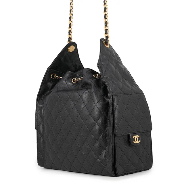 Chanel CHANEL25 ChainShoulder Bag BlackAS5311-B20304-94305 Caviar Leather Size Medium in Caviar leather from GALLERY RARE, photo 2 of 2