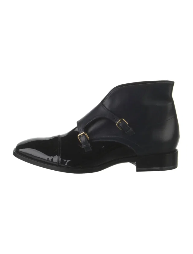 Jil Sander Leather Boots in blue Leather from The RealReal