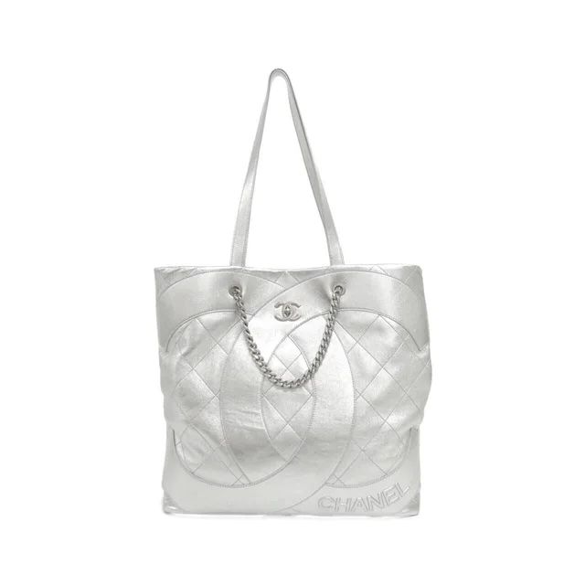 Chanel Bag Handbag Silver in Silver from The Reluxe