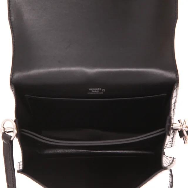 Hermès Roulis shoulder bag in Black Crocodile from Collector Square, photo 4 of 4