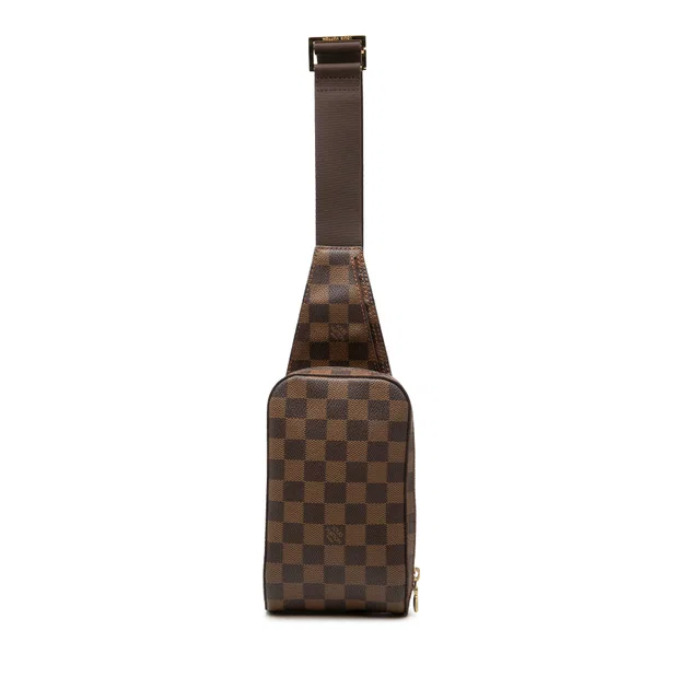 Brown Louis Vuitton Damier Ebene Geronimos Crossbody Bag in Brown Canvas from Designer Revival