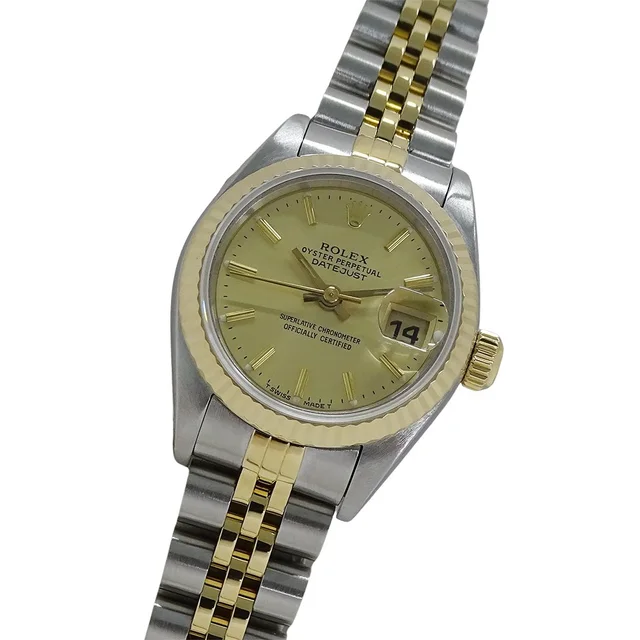 Rolex Datejust S Number Watch Automatic At Stainless Steel Gold YG in Gold from The Reluxe