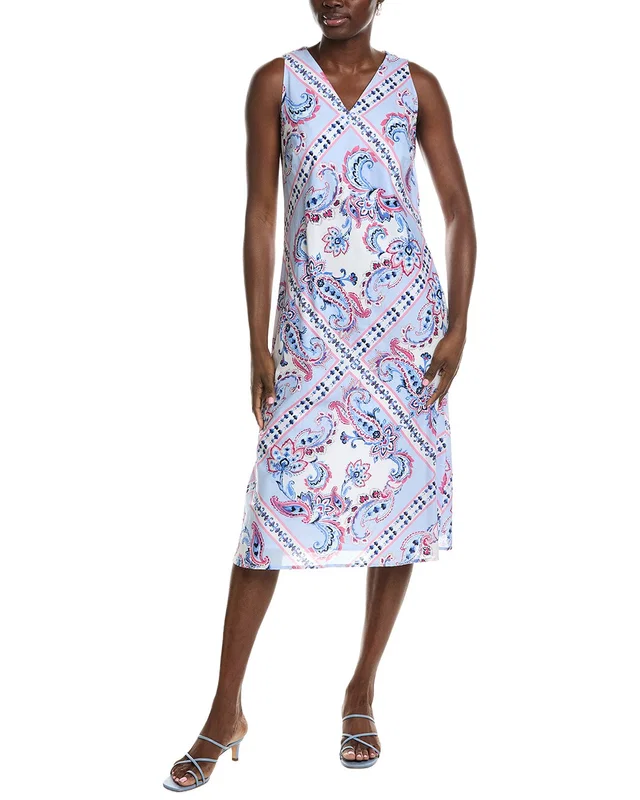 Jones New York Printed Voile Midi Dress, image 1 of 1 from Gilt