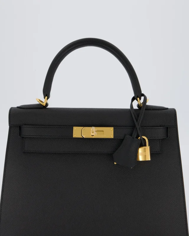 Hermès Kelly 28 Sellier Bag in Black Epsom leather from Sellier, photo 16 of 23